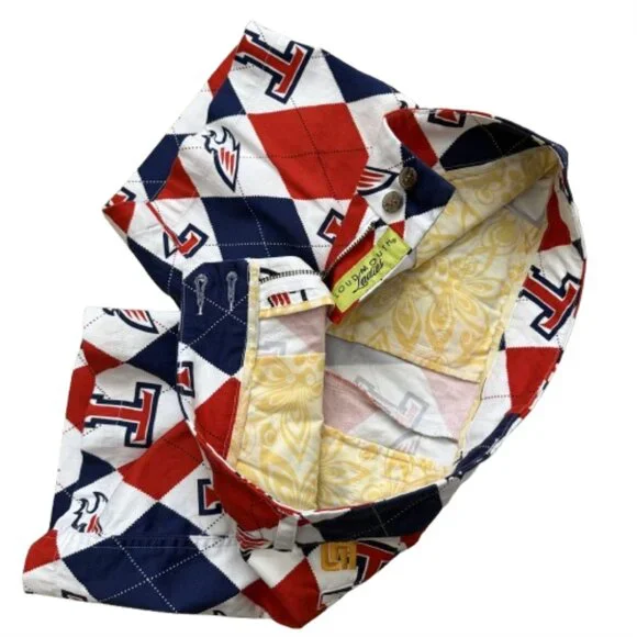 Loudmouth Ladies Golf Shortys Argyle Falcon Logo - Picture 4 of 4